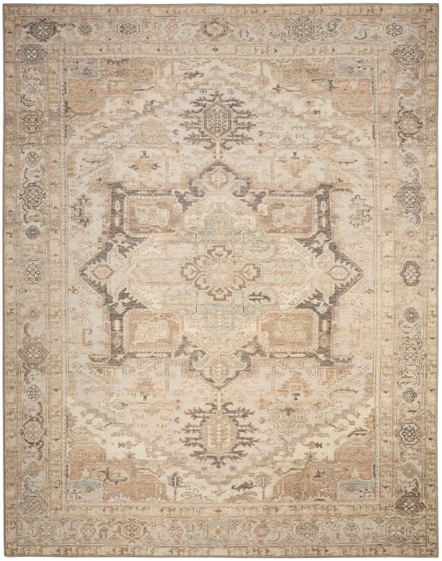 Nourison Vintage Washables VWS11 Coral Mint Area Rug 2' 2'' X 8' Runner