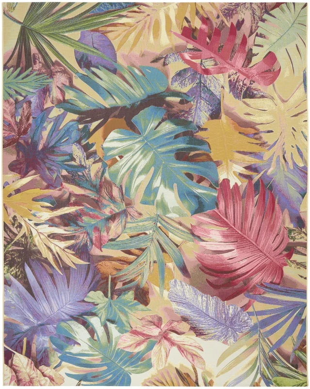 Nourison Color Splash CSP07 Multicolor Area Rug 4' X 6' Rectangle