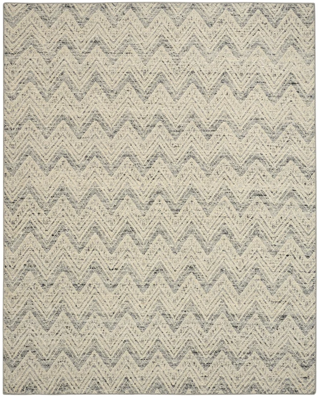 Nourison Pure Purl PUU01 Denim Ivory Area Rug by Dkny 5' 3'' X 7' 3'' Rectangle