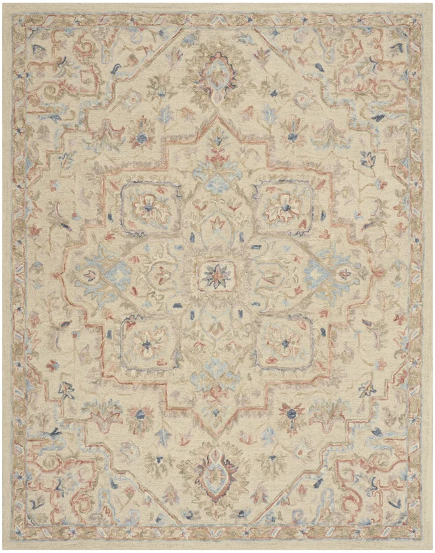 Nourison Maison MSO06 Ivory Area Rug 7' 9'' X 9' 9'' Rectangle