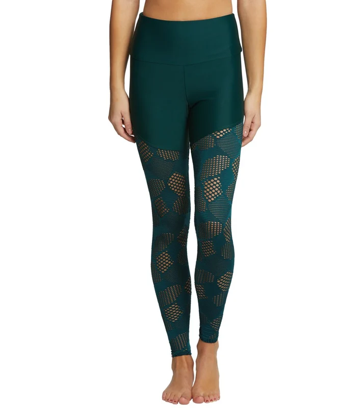 Onzie Half/Half 2.0 7/8 Yoga Leggings Alpine Honeycomb / M/L