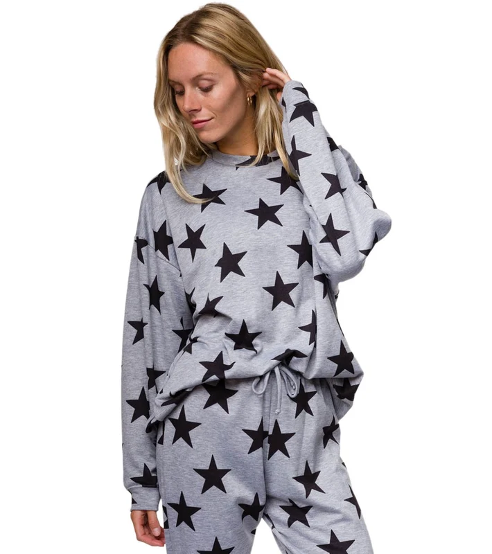 Onzie Boyfriend Sweatshirt Black Star / OS