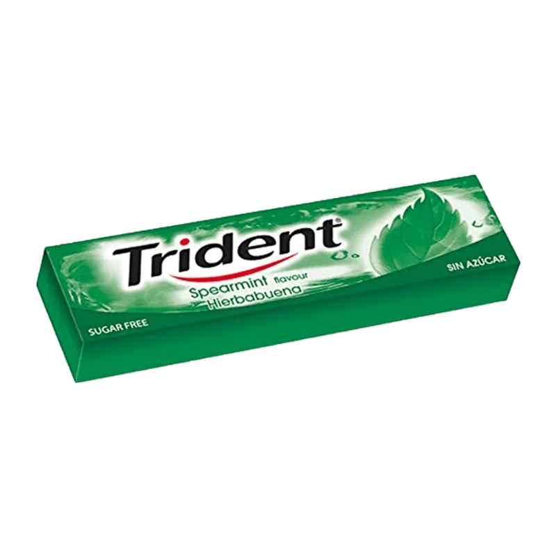 Chicle Hierbabuena sin Azúcar Trident 13,5g