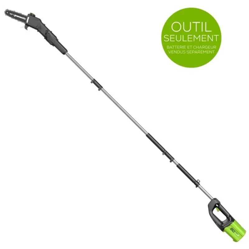 Greenworks Cordless Polesaw 10-in 80V - Tool Only