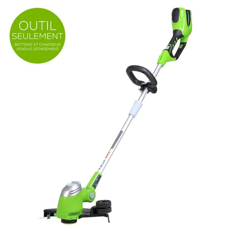 Greenworks 40-Volt 13-in Straight Cordless String Trimmer with Edge Guide (Tool Only)