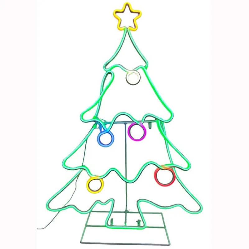 Celebrations BY Landon & Co. Neon Lighted Christmas Tree 36.2-in in Plastic