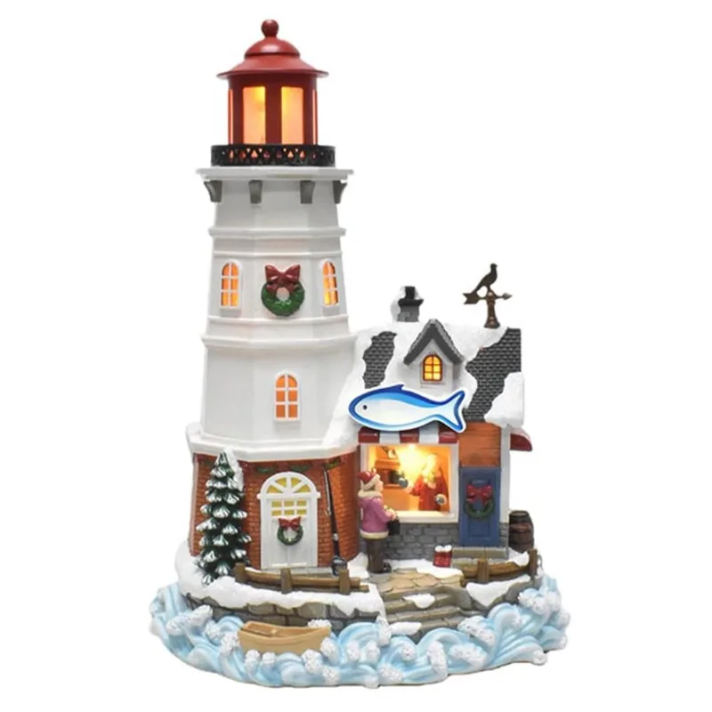 Celebrations BY Landon & Co. Musical Lighthouse with LED Lights - 13.1-in