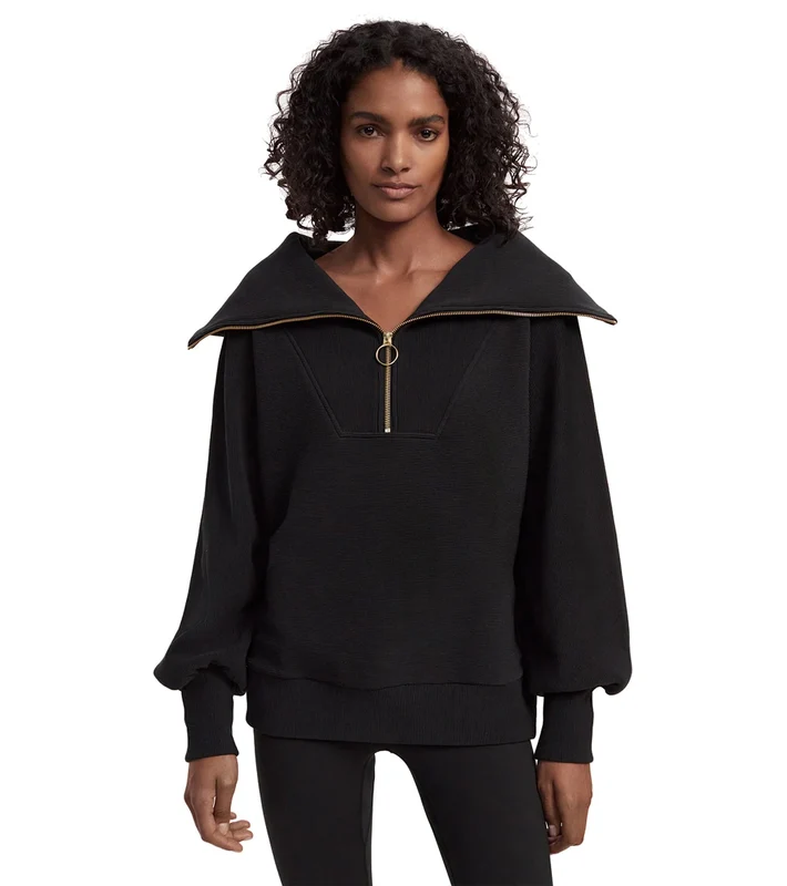 Varley Vine Half Zip Pullover Black / XS