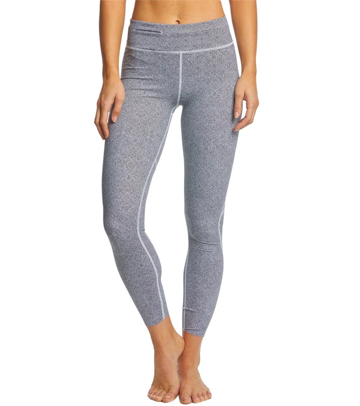 Varley Bates Yoga Leggings Black/White Harringbone / M