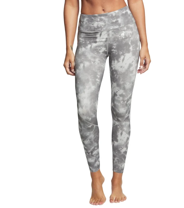 Varley Bedford Yoga Leggings Silver Tie Dye / L