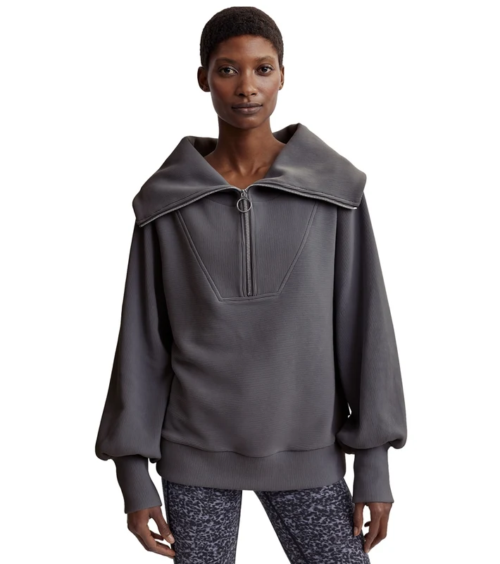 Varley Vine Half Zip Pullover Deep Charcoal / L