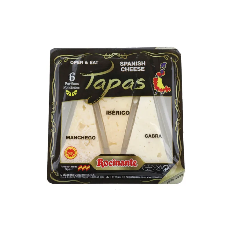Tapas Rocinante Manchego/ Ibérico/ Cabra Al Vino 100 Gr