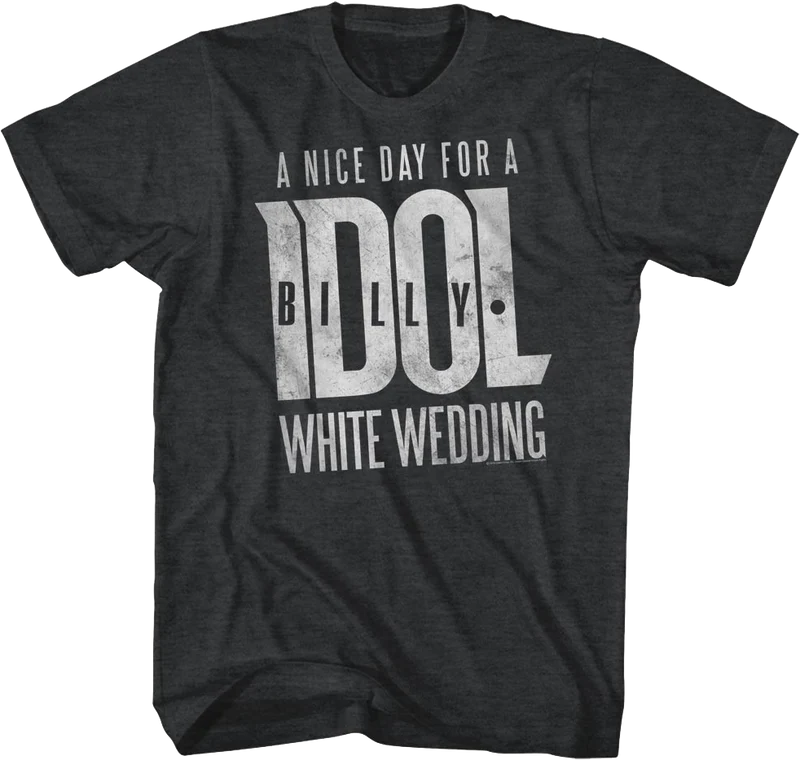 A Nice Day For A White Wedding Billy Idol T-Shirt Small
