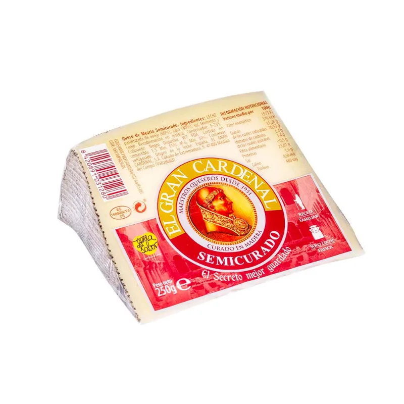 Queso Mezcla Semi Curado X 250 Gr El Gran Cardenal