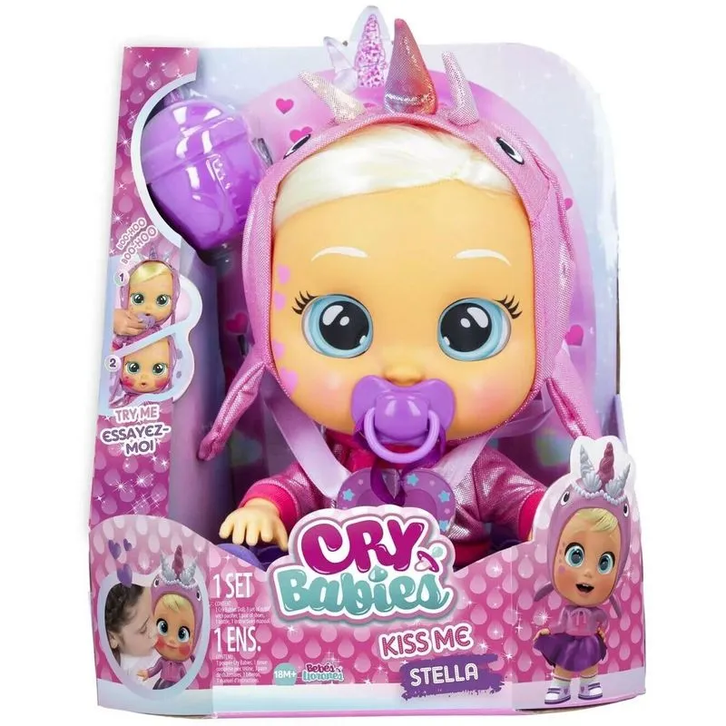 Característica Doll Cry Babies Kiss Me Stella 12 Com Bochechas Coradas
