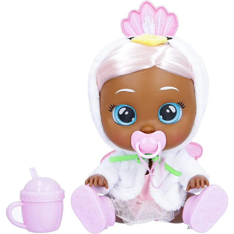 Cry Babies Kiss Me Daphne - 12 Baby Doll Bochechas Corantes Deluxe Apresentam Roupa Shimmery Mutável Com Garrafa De Bebê Bônus