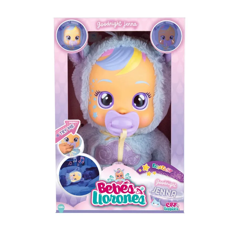 Muñeca Cry Babies Good Night Jenna Starry Sky