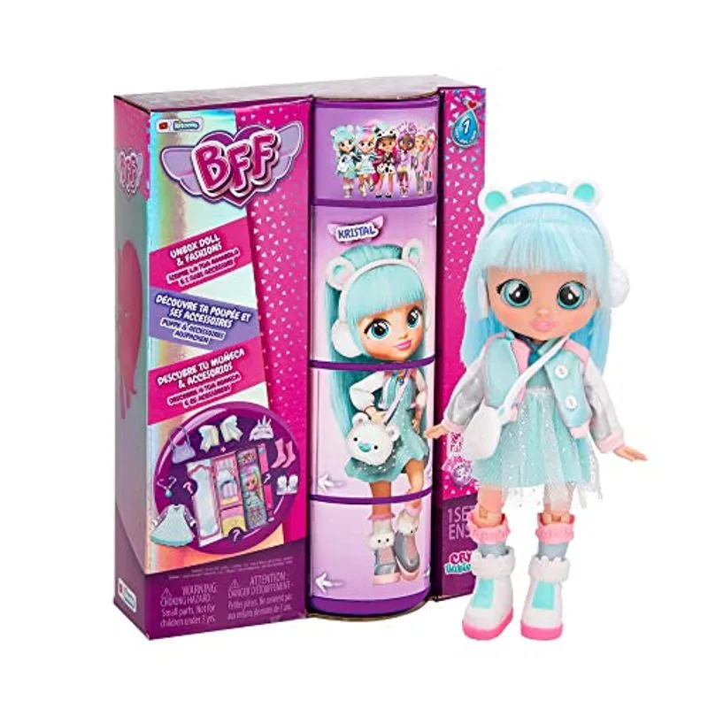 Bff Por Cry Babies Kristal Fashion Doll Com Mais De 9 Surpresas Incluindo Roupas E Acessórios Para Brinquedos De Moda, Meninas E Meninos De
