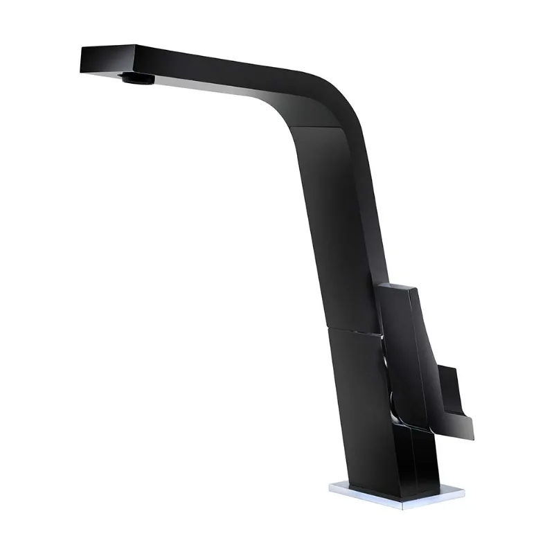 Mezcladora Monocomando Teka IC 915 BLACK de Acero Inoxidable Negro