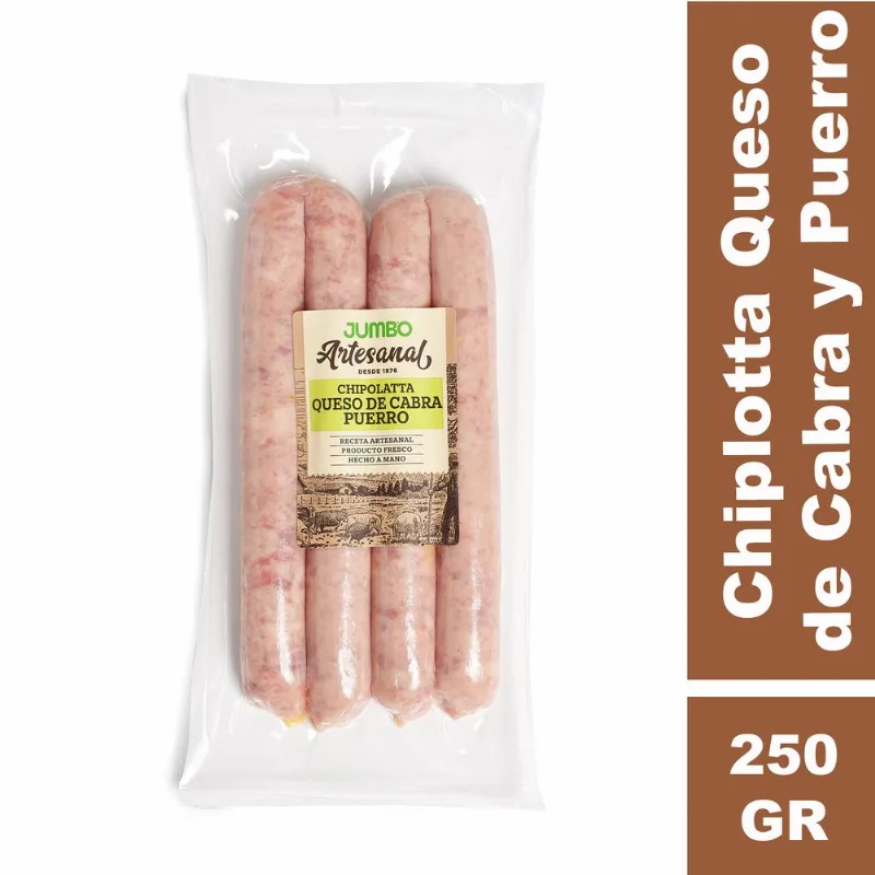Chipolatta Queso Cabra y Puerro Al Vacío 250 g