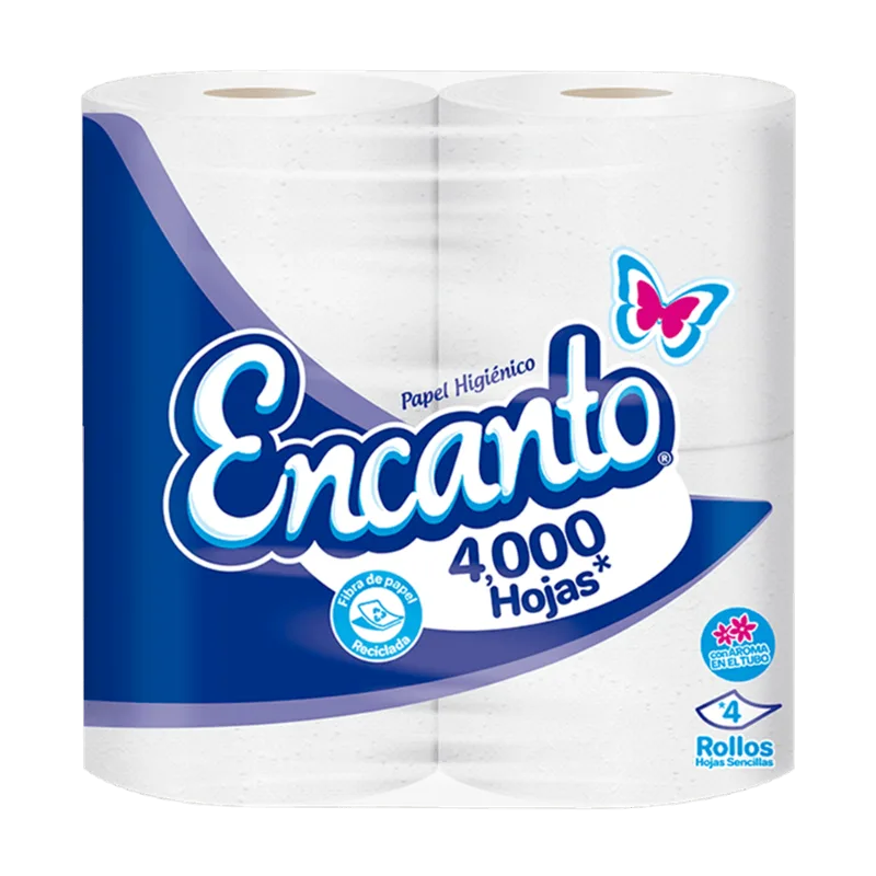 Papel Higiénico 1000 Hojas Sencillas|4 Unidades