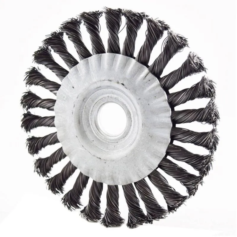 Escova Circular Abrasfer 7010 4.1/2' X 1/2 Aço Inox Trançado