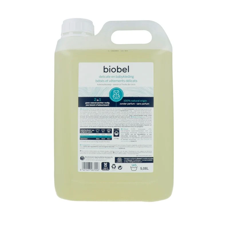 Biobel Delicate & Babykleding Wasmiddel 5 liter