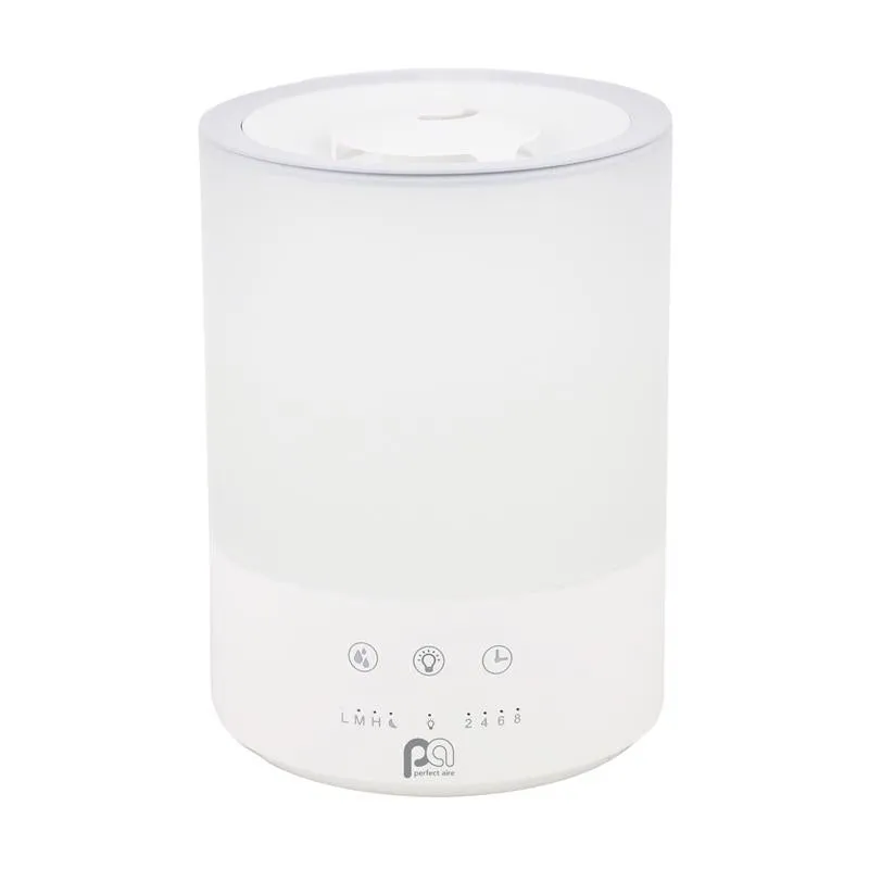Umidificador Ultrassônico Perfect Aire 4l Eletrônico 50m² Branco