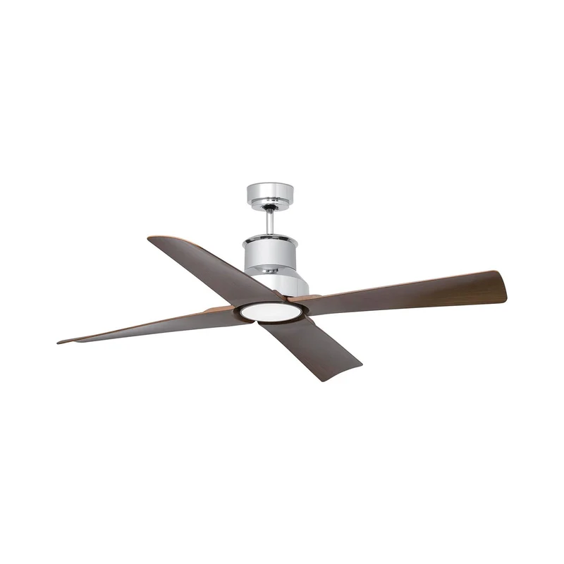 Winche Ceiling Fan Chrome/Brown / Not Included