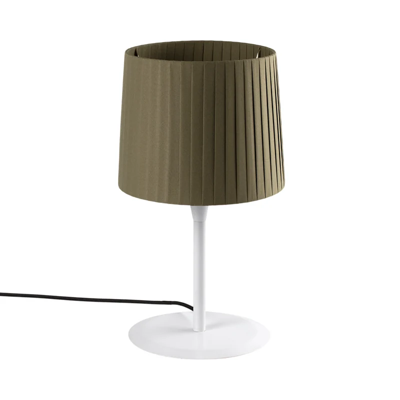 Samba Table Lamp Matt White / Green / 9.8-Inch