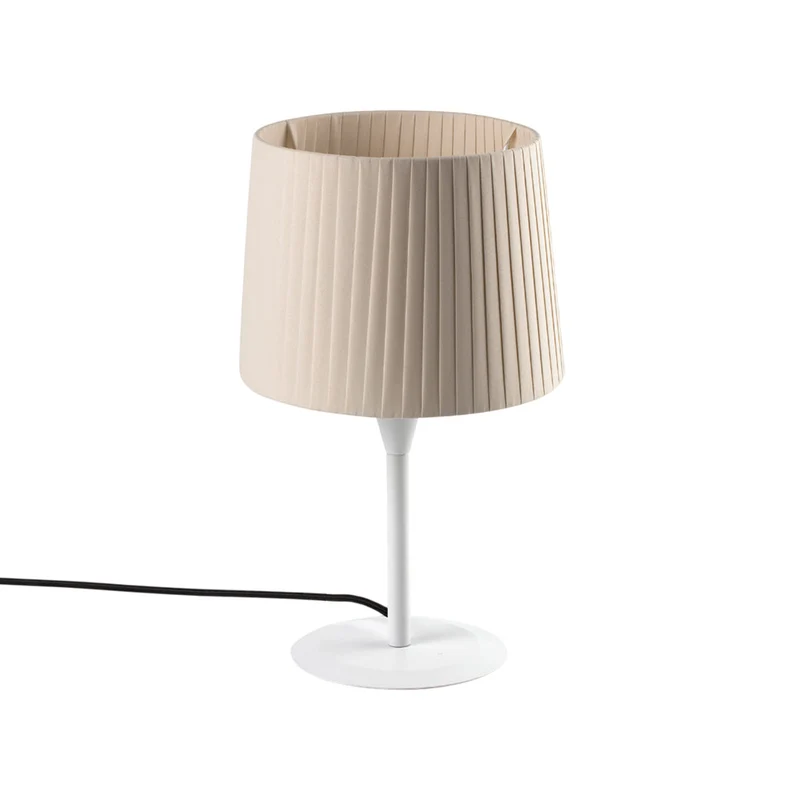 Samba Table Lamp Matt White / Beige / 8.5-Inch