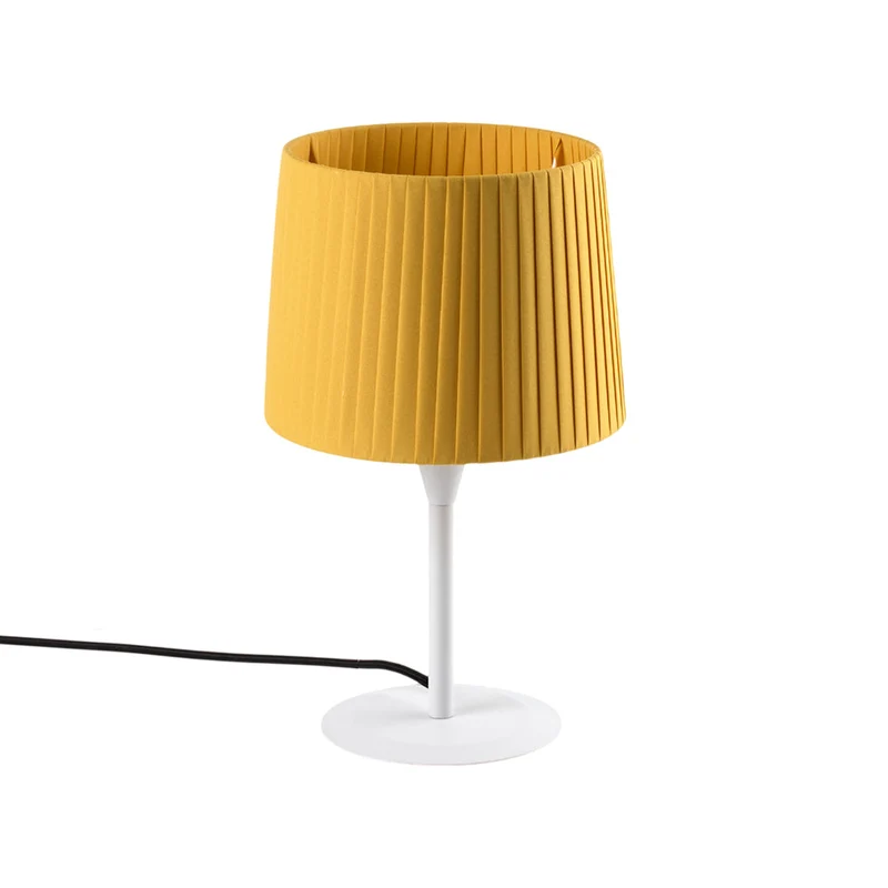 Samba Table Lamp Matt White / Yellow / 8.5-Inch