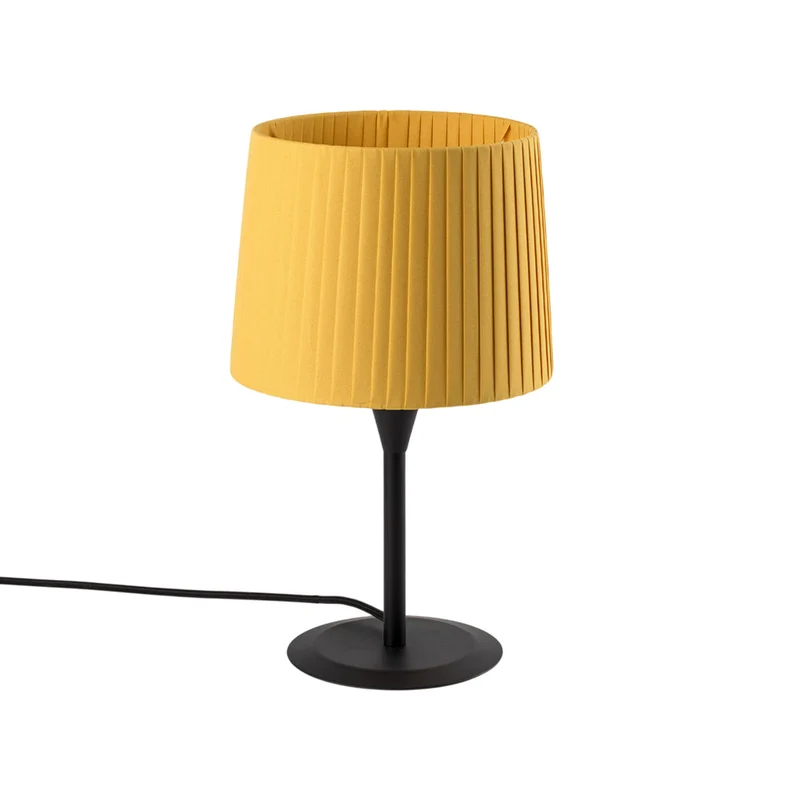 Samba Table Lamp Matt Black / Yellow / 8.5-Inch