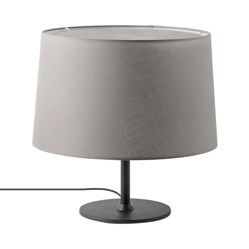 Windsor Table Lamp Matt Black / Grey
