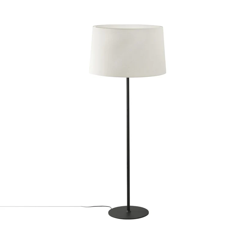 Windsor Floor Lamp Matt Black / Off White