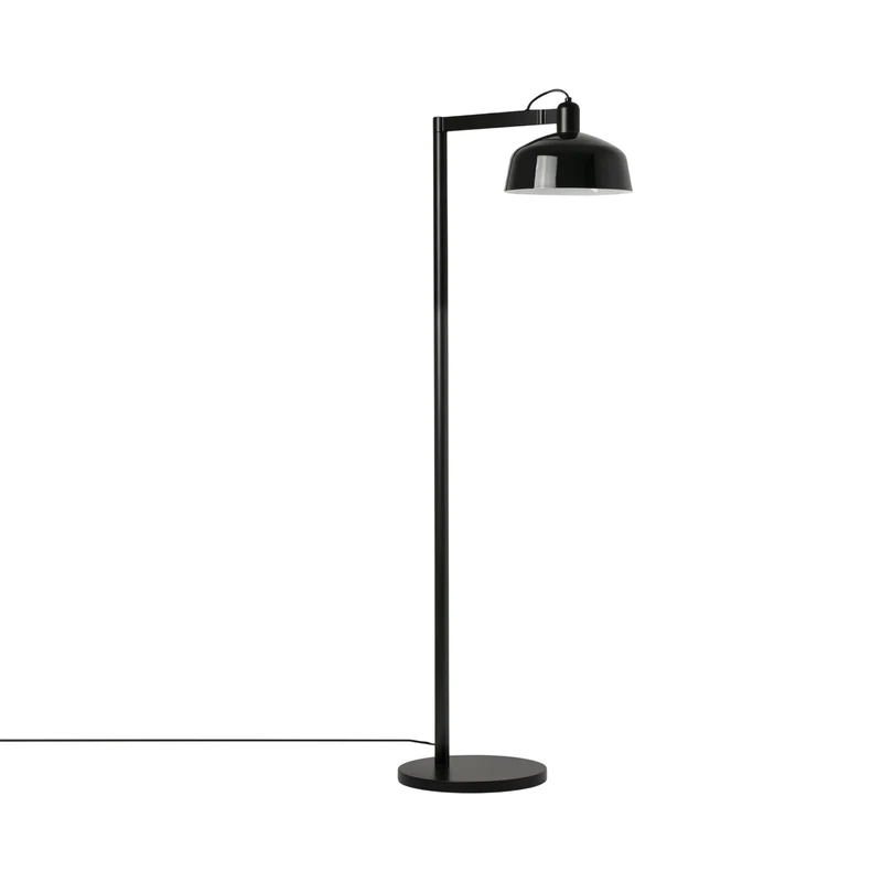 Tatawin Floor Lamp Gloss Black / Steel