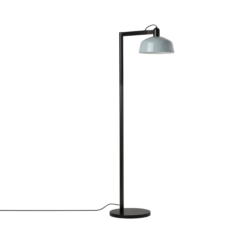 Tatawin Floor Lamp Gloss Grayish Blue / Steel