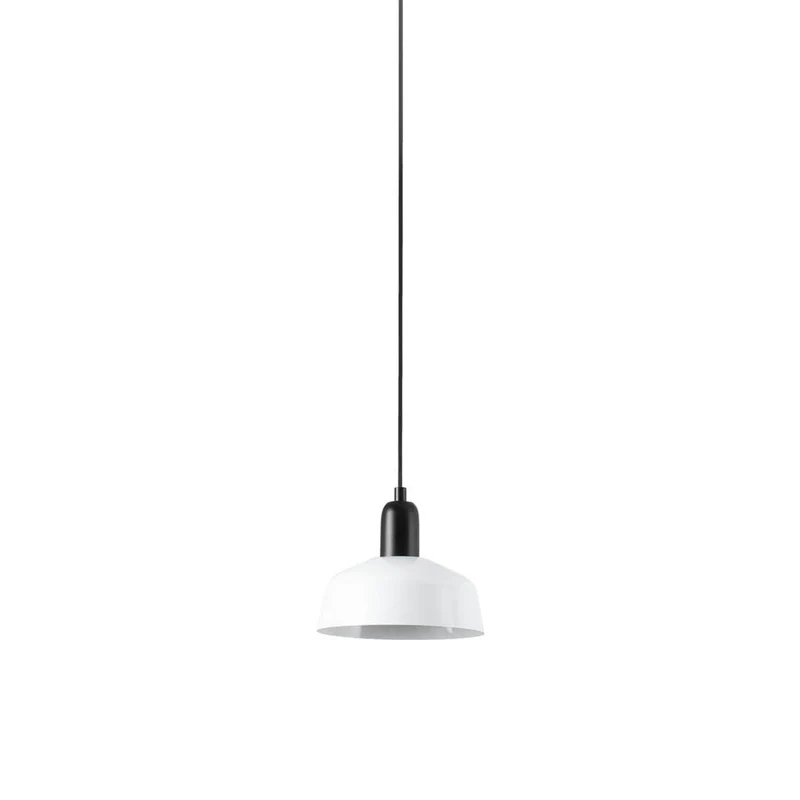 Tatawin Pendant Light Gloss White / Steel / 7-Inch