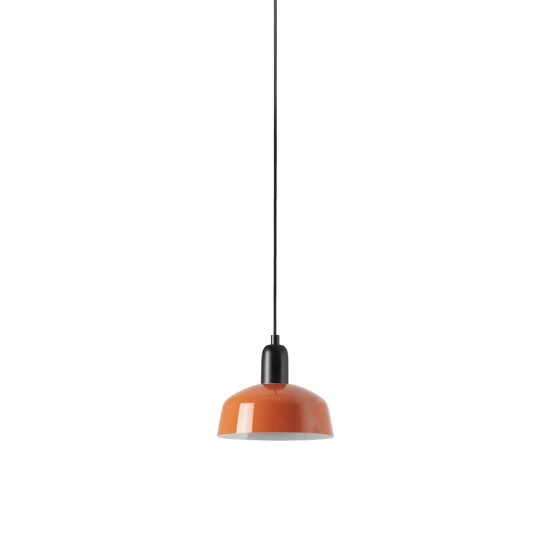 Tatawin Pendant Light Gloss Reddish Orange / Steel / 7-Inch