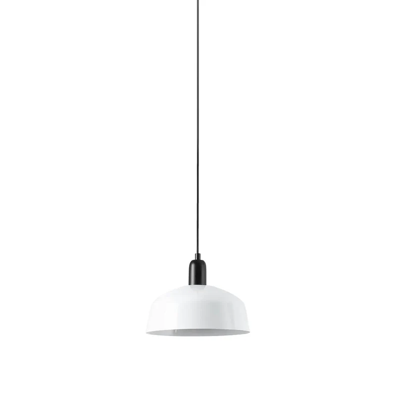 Tatawin Pendant Light Gloss White / Steel / 10-Inch