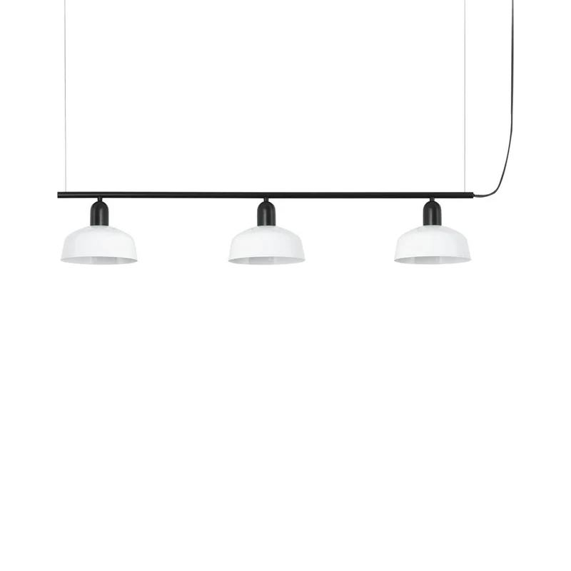Tatawin Linear Pendant Light Gloss White / Steel / 7-Inch