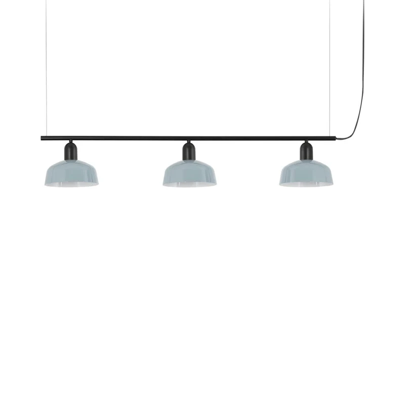 Tatawin Linear Pendant Light Gloss Grayish Blue / Steel / 7-Inch