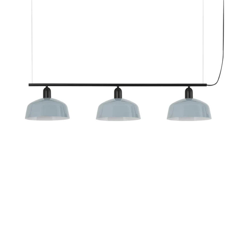 Tatawin Linear Pendant Light Gloss Grayish Blue / Steel / 10-Inch
