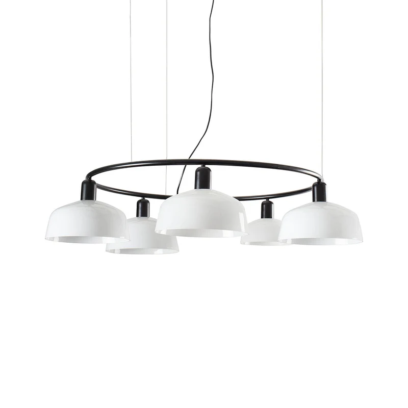 Tatawin Circular Pendant Light Opal / Glass / 10-Inch
