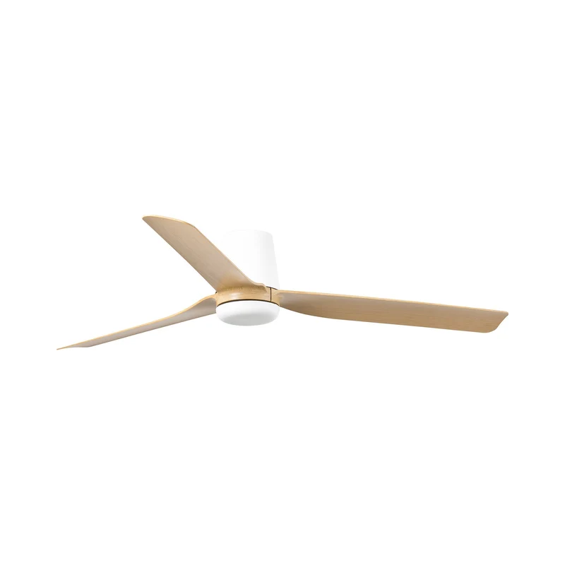Punt Tub Ceiling Fan Matt White / Maple / Without Light