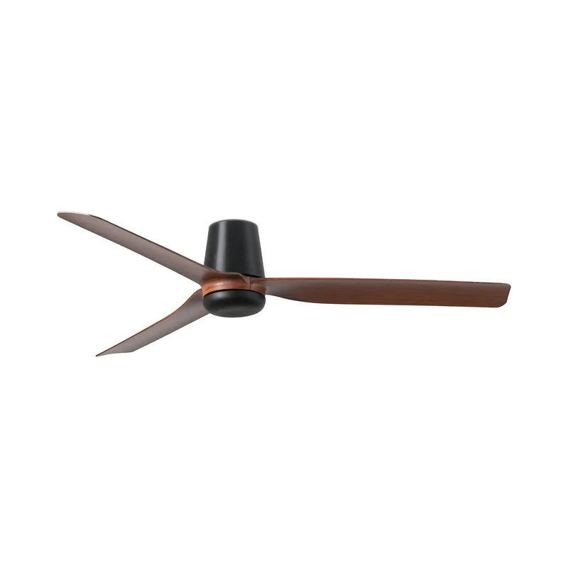 Punt Tub Ceiling Fan Matt Black / Walnut / Without Light