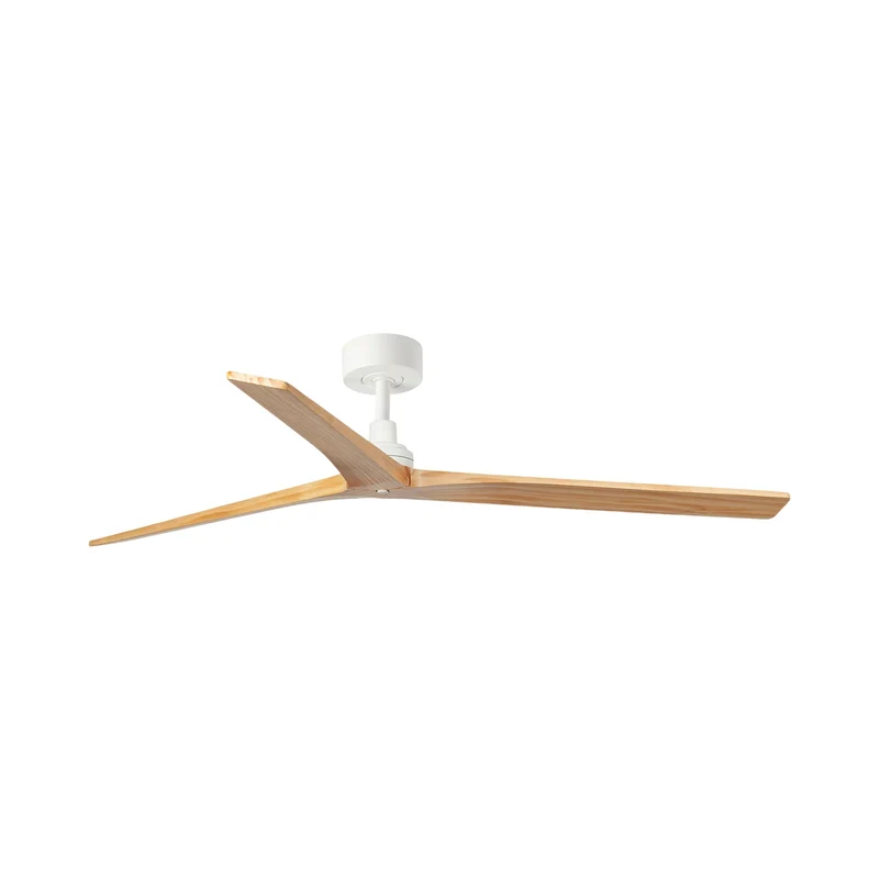Klim Ceiling Fan Matt White/Pine / Large / Without Light