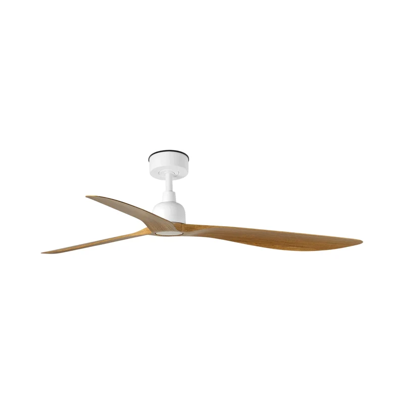 Outwood Ceiling Fan Matt White / Oak / Without Light
