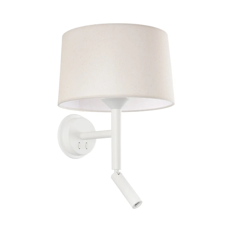 Windsor Reader Wall Light Matt White / Off White