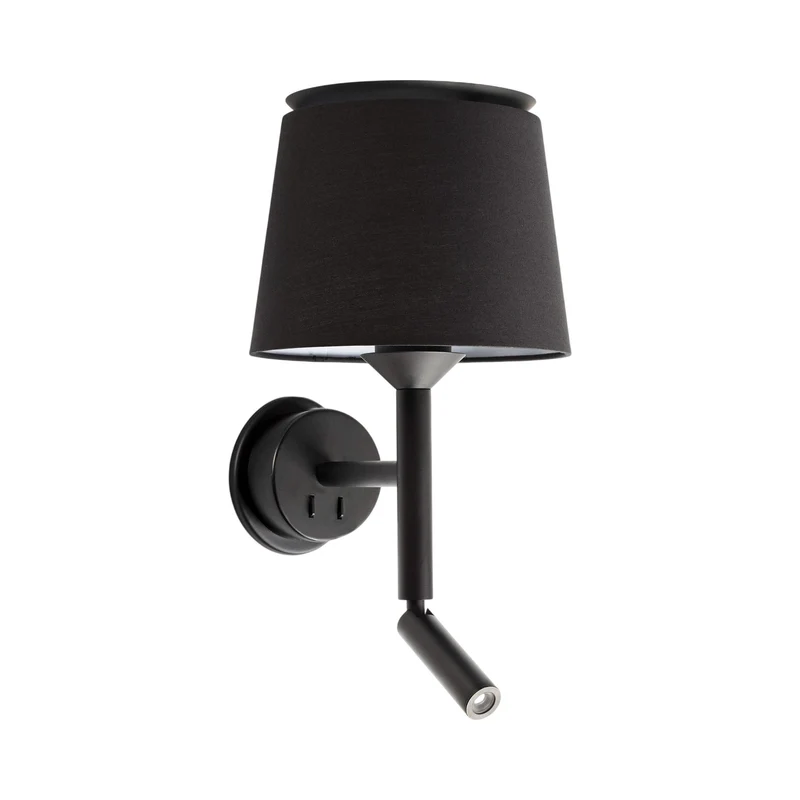 Savoy Reader Wall Light Black